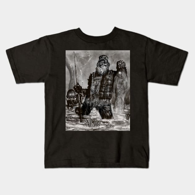 Dead Fisherman Kids T-Shirt by DougSQ